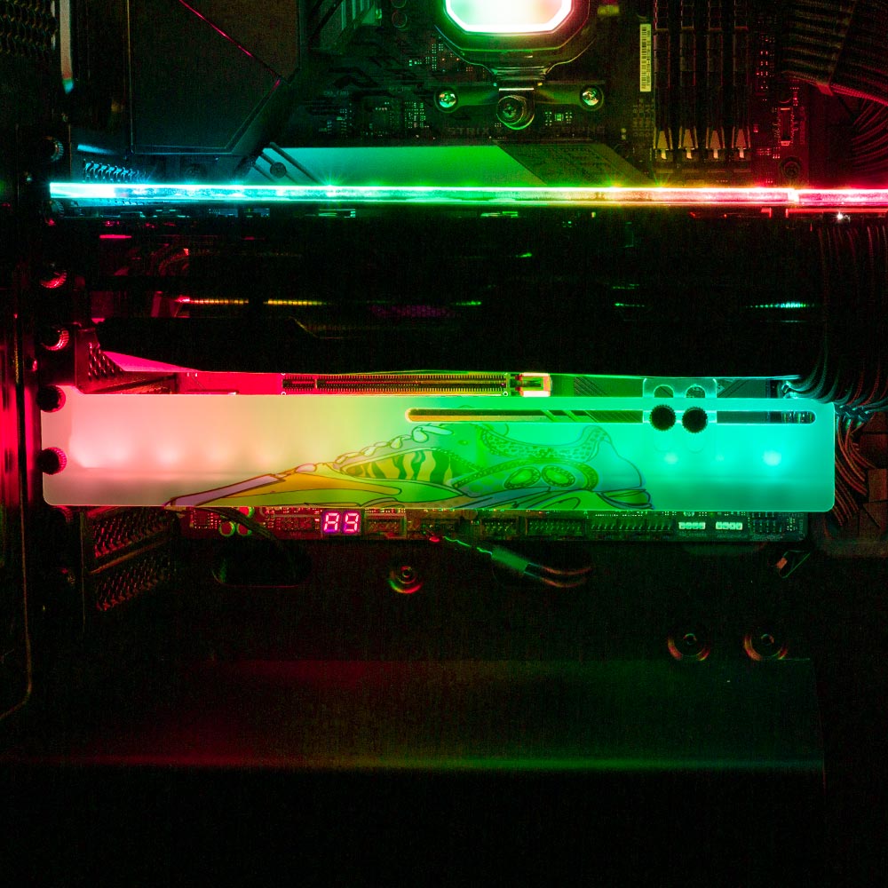 Boosterdrome RGB GPU Support Bracket - Technodrome1 - V1Tech