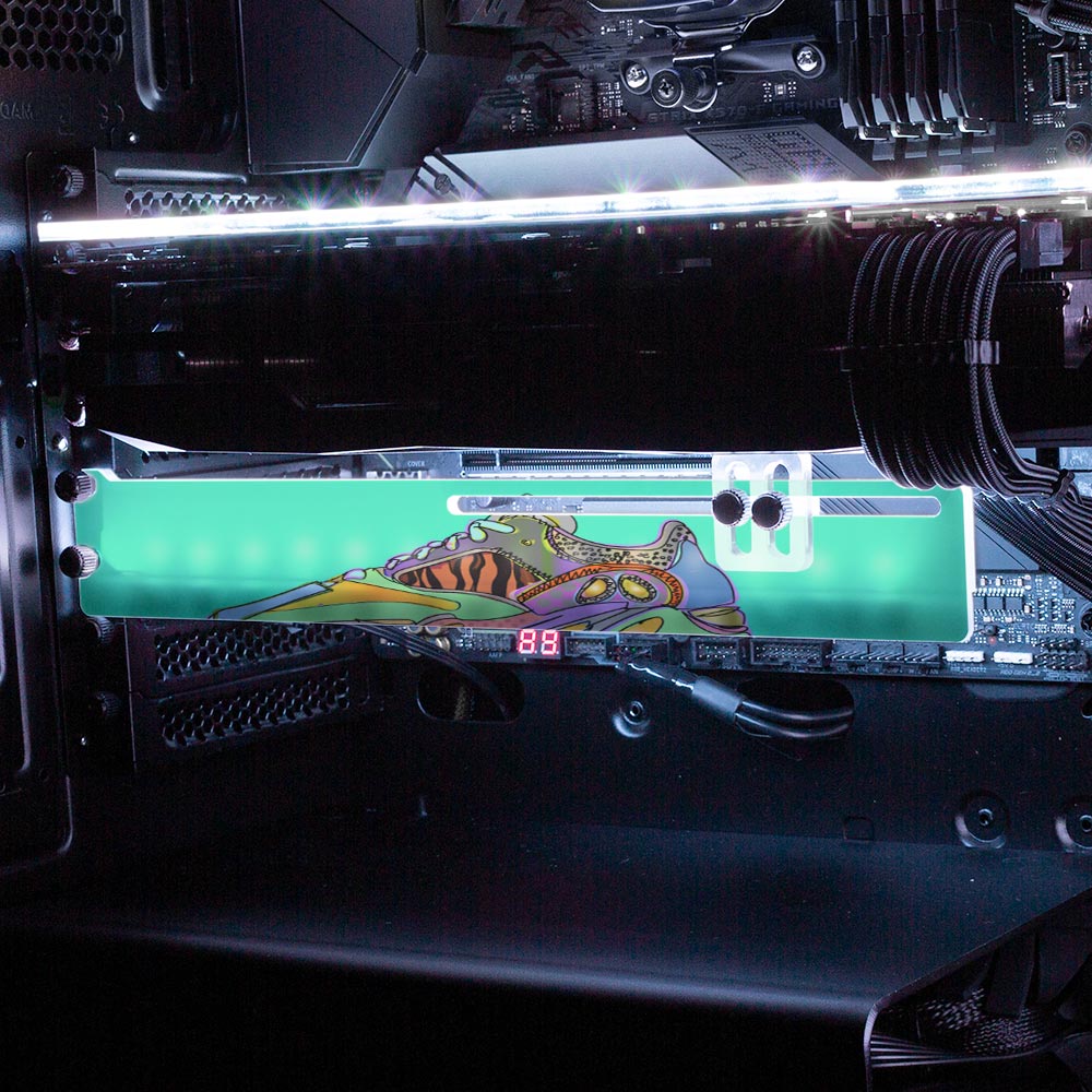 Boosterdrome RGB GPU Support Bracket - Technodrome1 - V1Tech