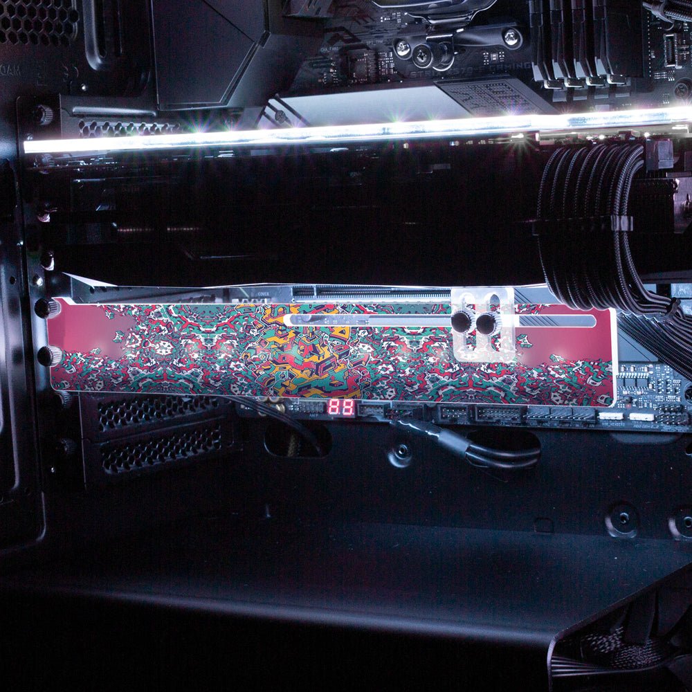 Bored of Boardrooms RGB GPU Support Bracket - Dune Haggar - V1Tech