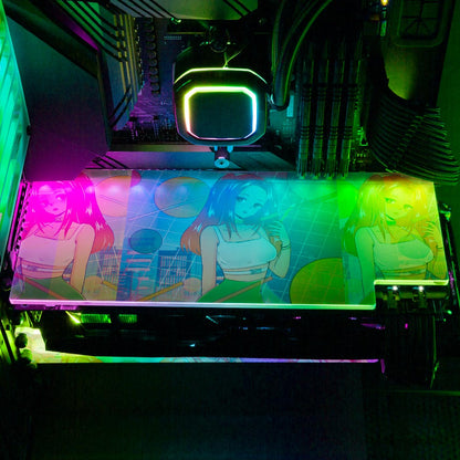 Born in the 90s RGB GPU Backplate - YacilArt - V1Tech