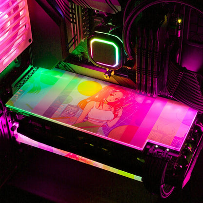 Born in the 90s V2 RGB GPU Backplate - YacilArt - V1Tech