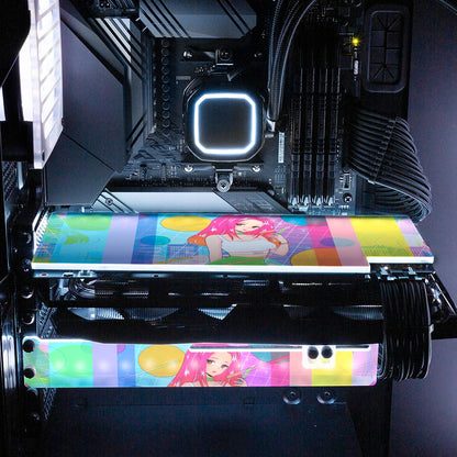 Born in the 90s V2 RGB GPU Backplate - YacilArt - V1Tech