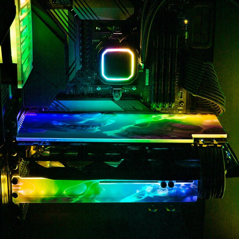 Brain 2 RGB GPU Backplate - Skie Graphic Studio - V1Tech