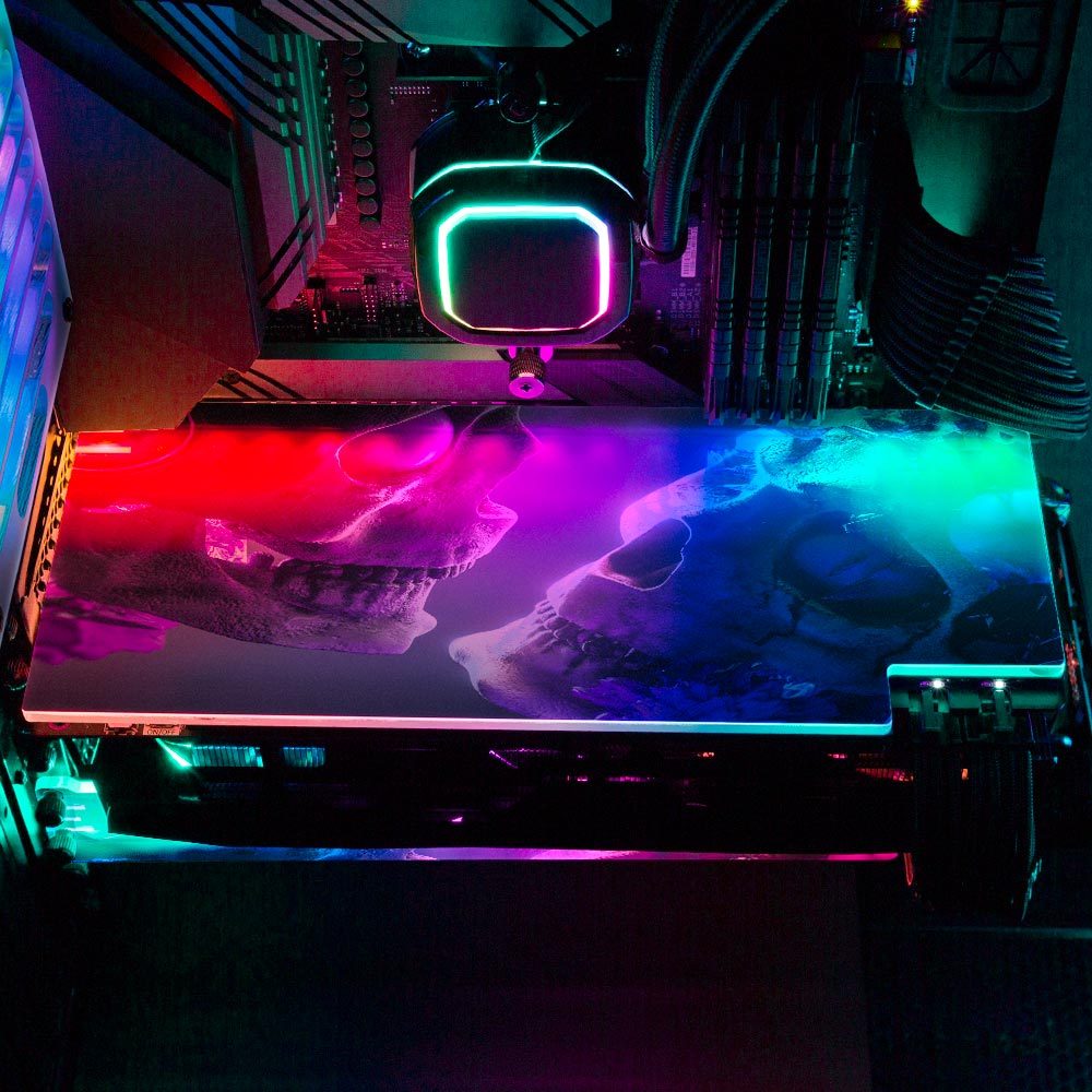 Brain 2 RGB GPU Backplate - Skie Graphic Studio - V1Tech