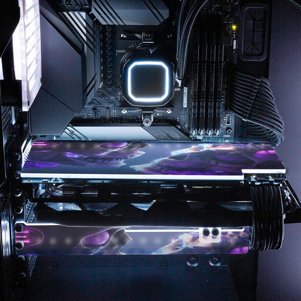 Brain 2 RGB GPU Support Bracket - Skie Graphic Studio - V1Tech