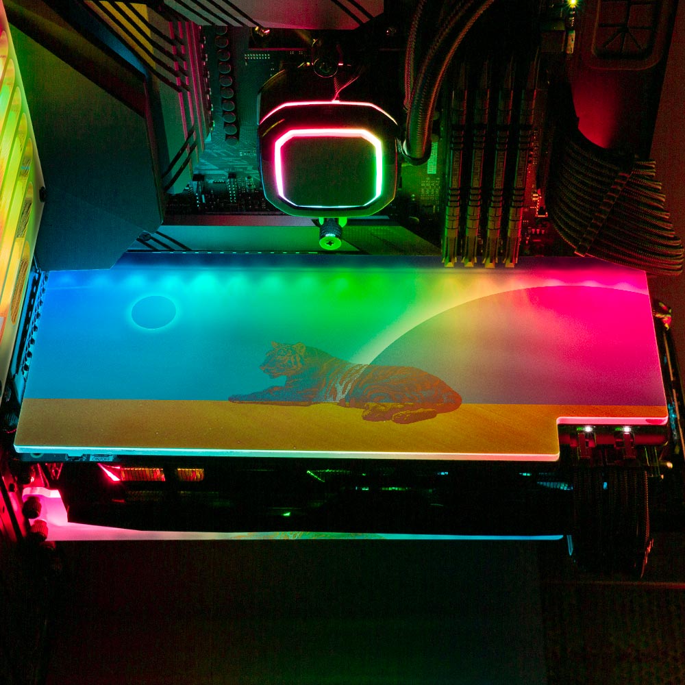 Break Time RGB GPU Backplate - Spectacular.way - V1Tech