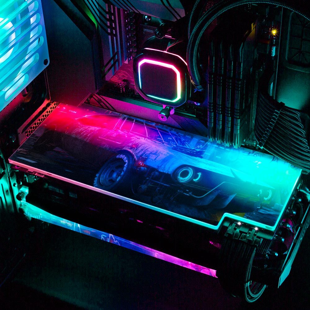 Bullrun RGB GPU Backplate - Skie Graphic Studio - V1Tech