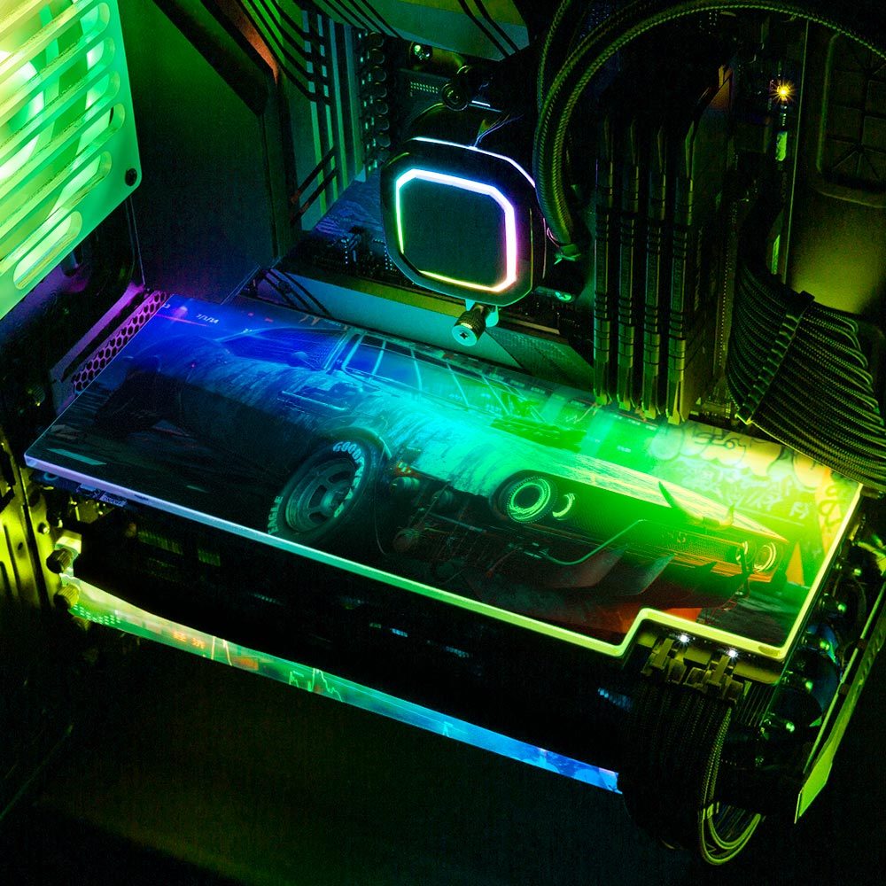 Bullrun RGB GPU Backplate - Skie Graphic Studio - V1Tech