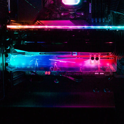 Bullrun RGB GPU Support Bracket - Skie Graphic Studio - V1Tech