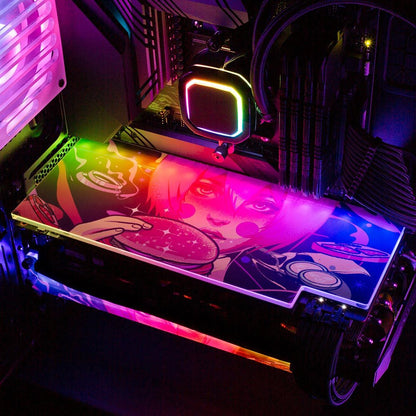 Burger Geisha RGB GPU Backplate - HeyMoonly - V1Tech