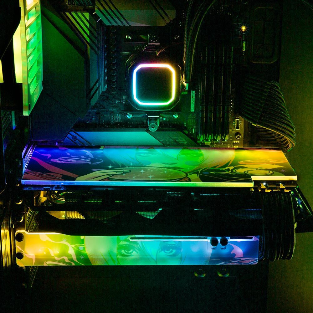 Burger Geisha RGB GPU Backplate - HeyMoonly - V1Tech