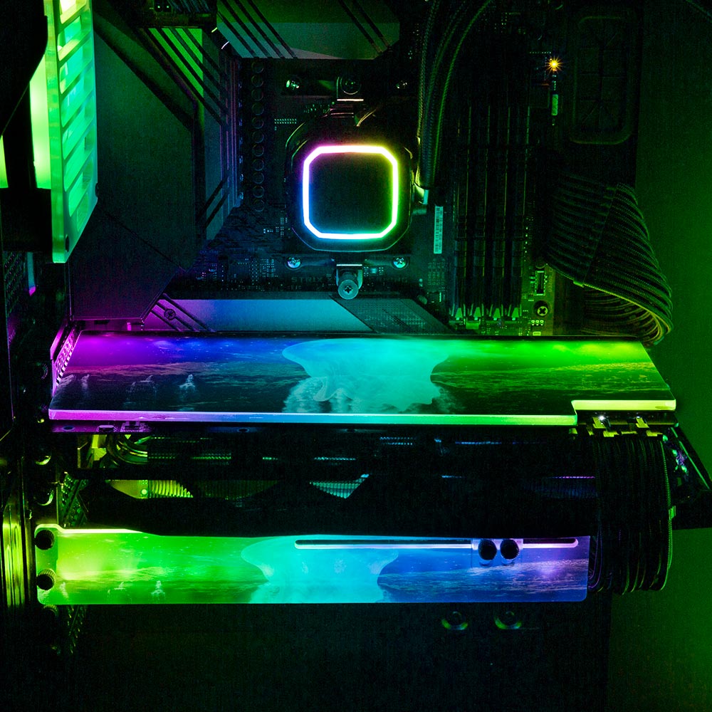 Cachu RGB GPU Backplate - Cajuca Art - V1Tech