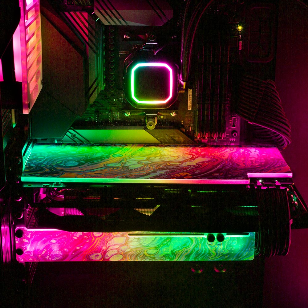 Calgary RGB GPU Backplate - Geoglyser - V1Tech