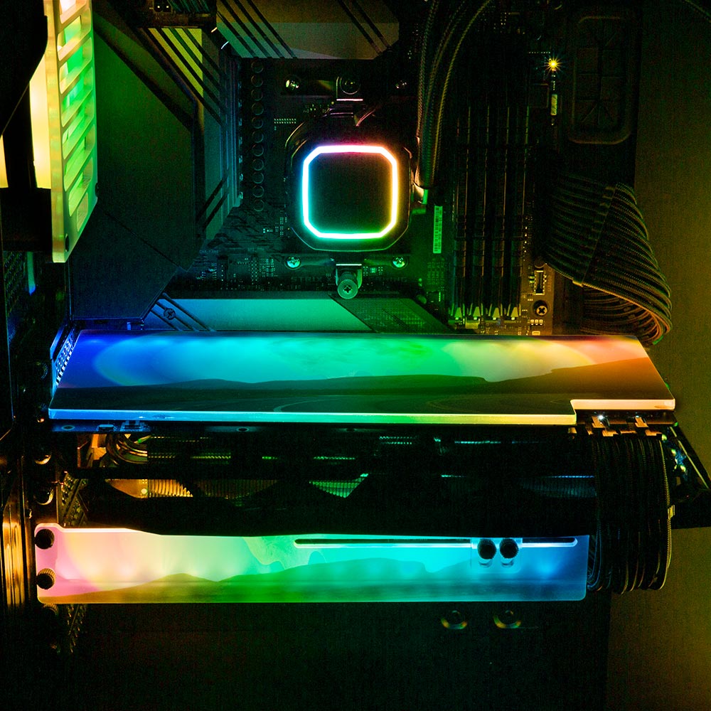 Caminho do Maytrea RGB GPU Support Bracket - Cajuca Art - V1Tech