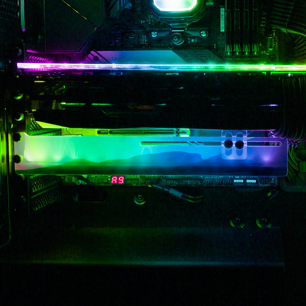 Caminho do Maytrea RGB GPU Support Bracket - Cajuca Art - V1Tech