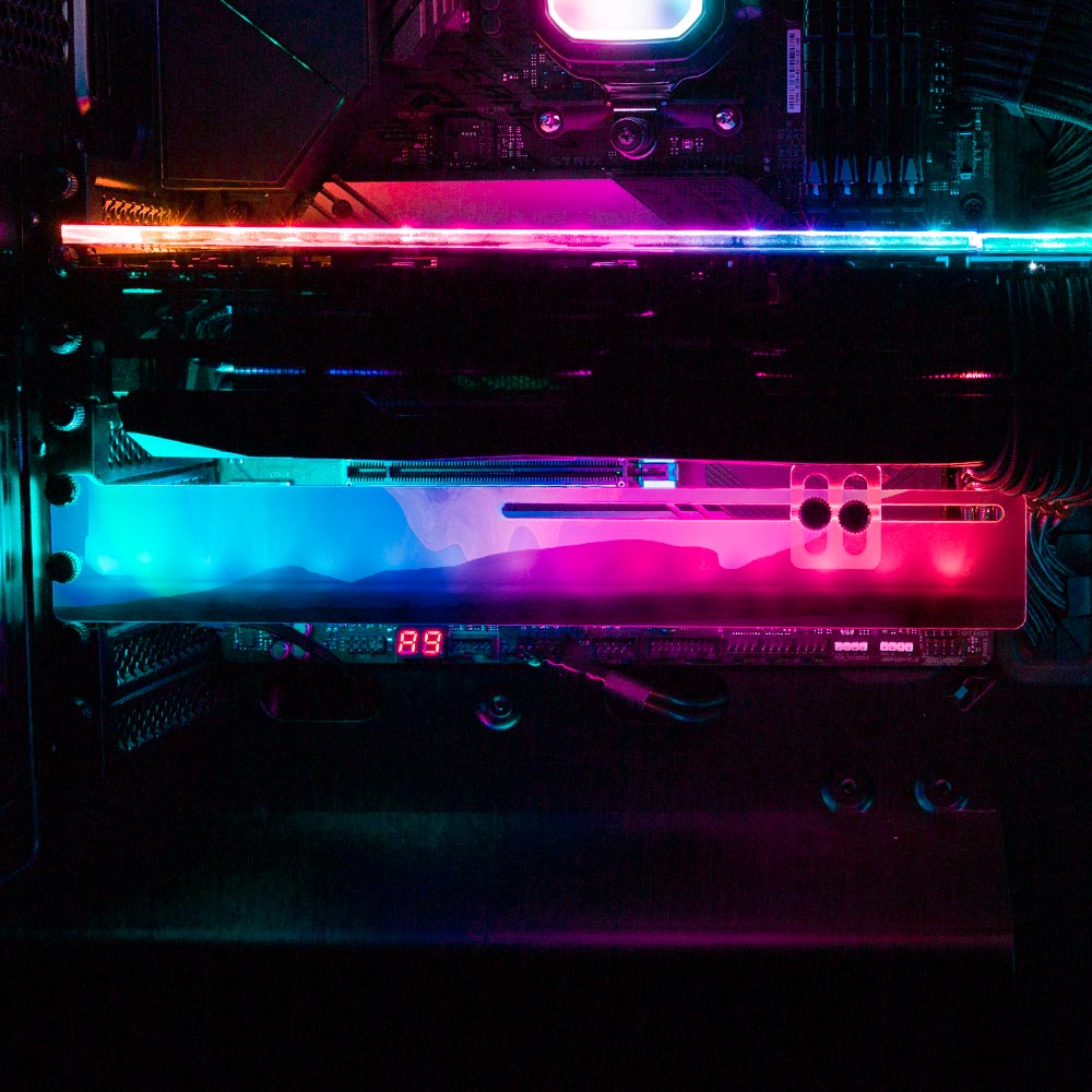 Caminho do Maytrea RGB GPU Support Bracket - Cajuca Art - V1Tech