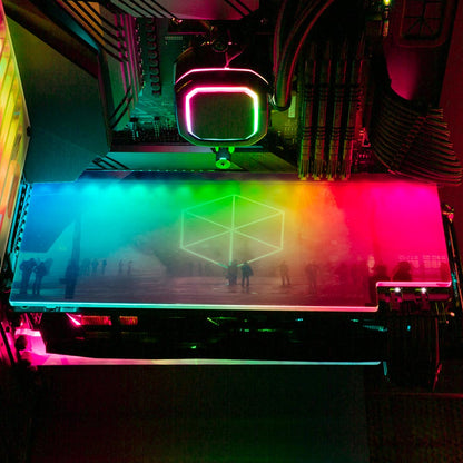 Care Too Much RGB GPU Backplate - The Dizzy Viper - V1Tech