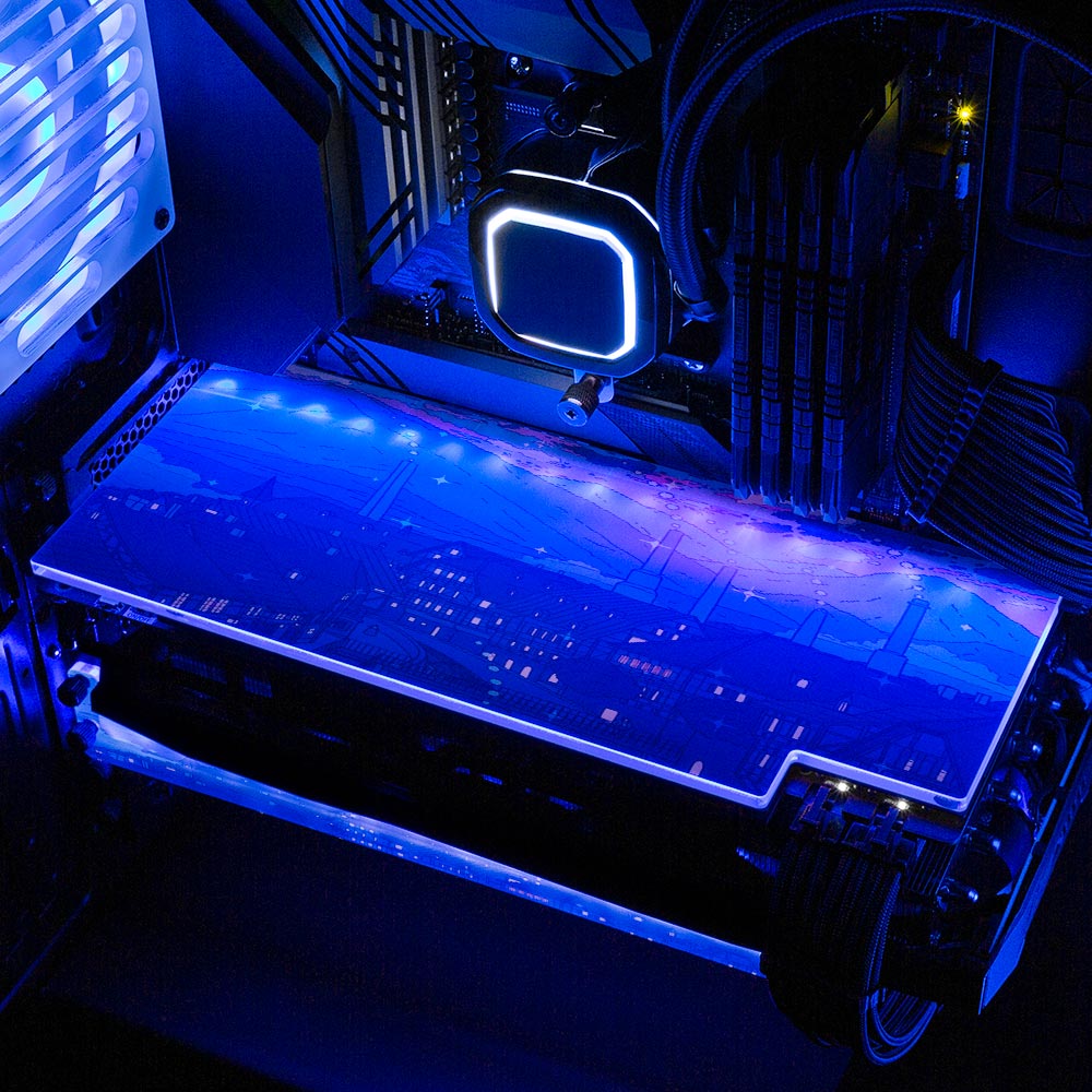 Castle Sophie RGB GPU Backplate - Seerlight - V1Tech