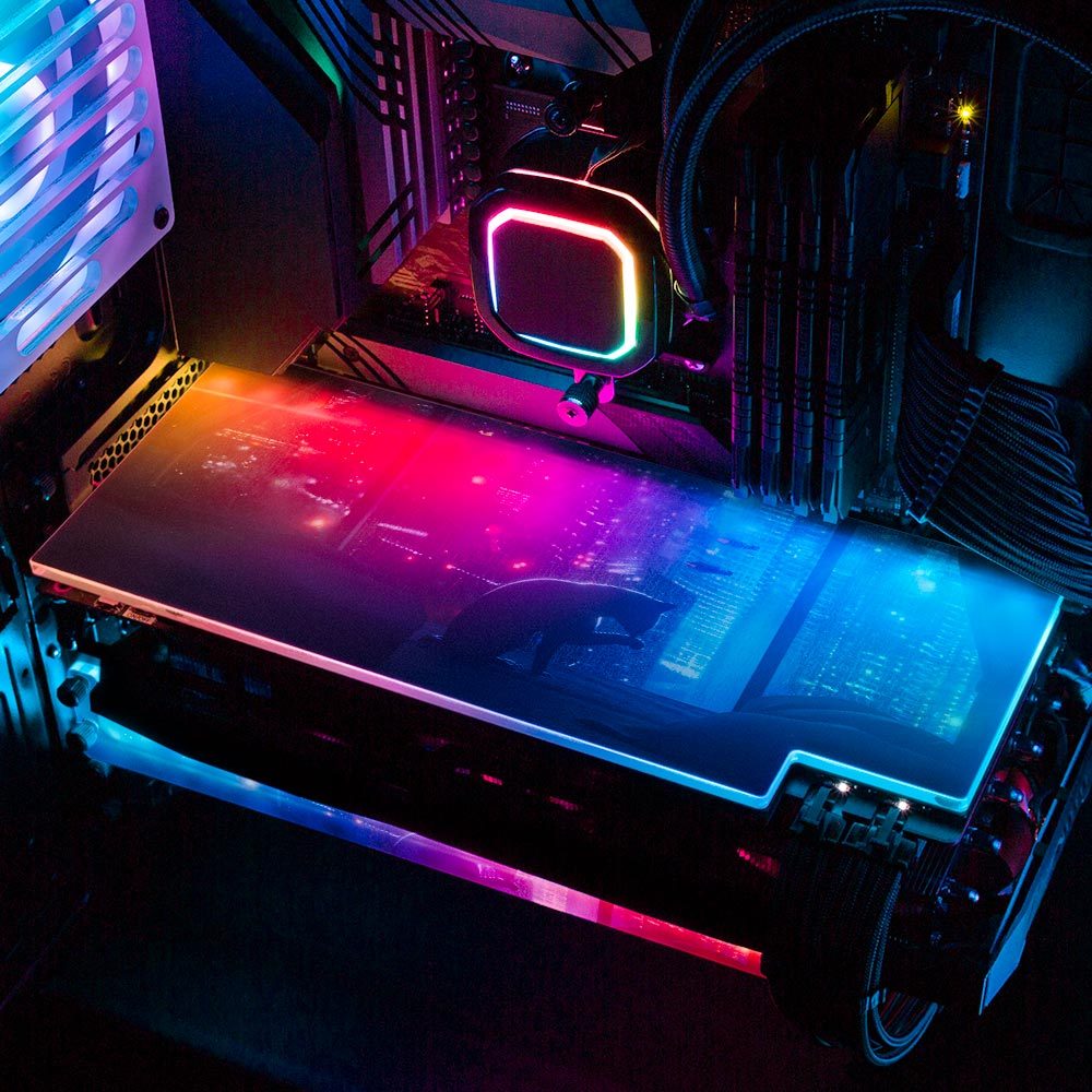 Cat On Bed RGB GPU Backplate - Dan Giuz - V1Tech