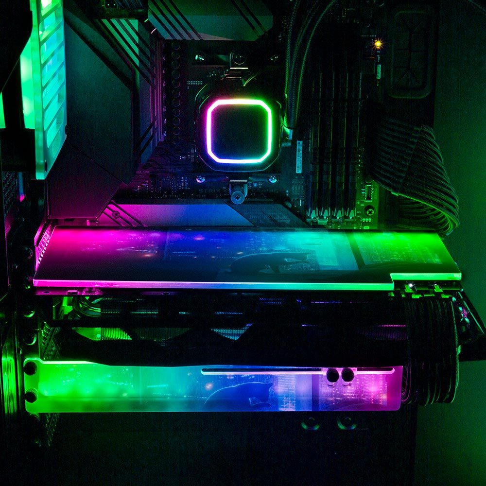 Cat On Bed RGB GPU Backplate - Dan Giuz - V1Tech