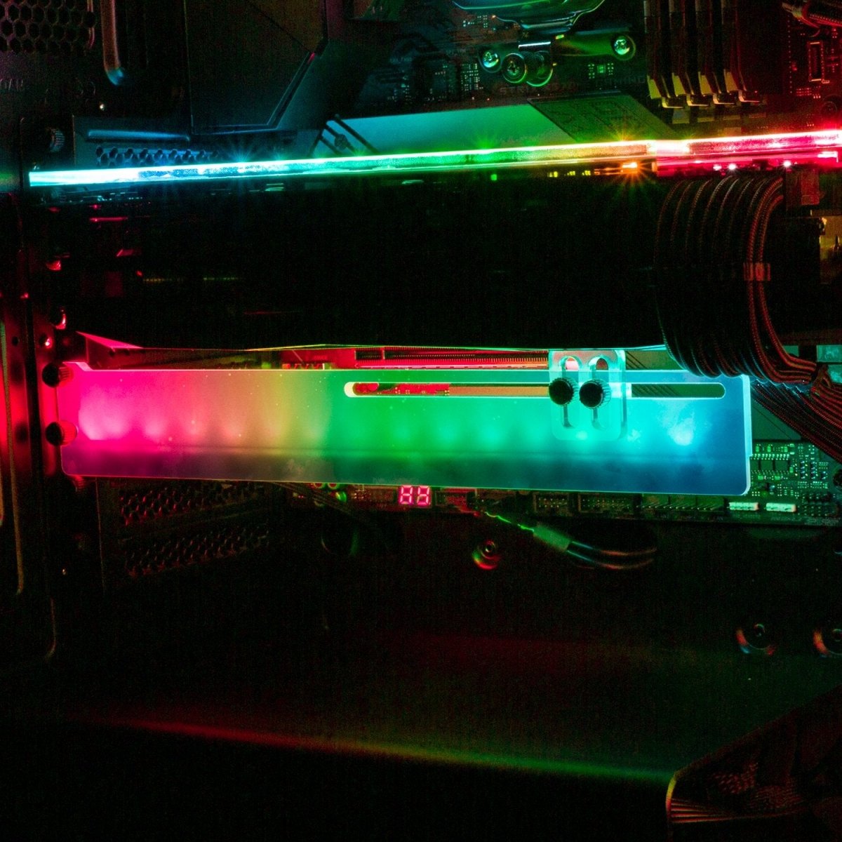 Catching The Moon RGB GPU Support Bracket - Seerlight - V1Tech