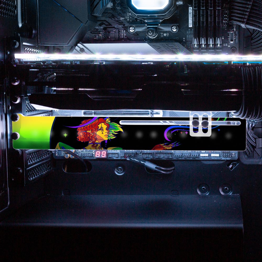 Celestial Pride RGB GPU Support Bracket - Cici‚Äôs Art and Stuff - V1Tech