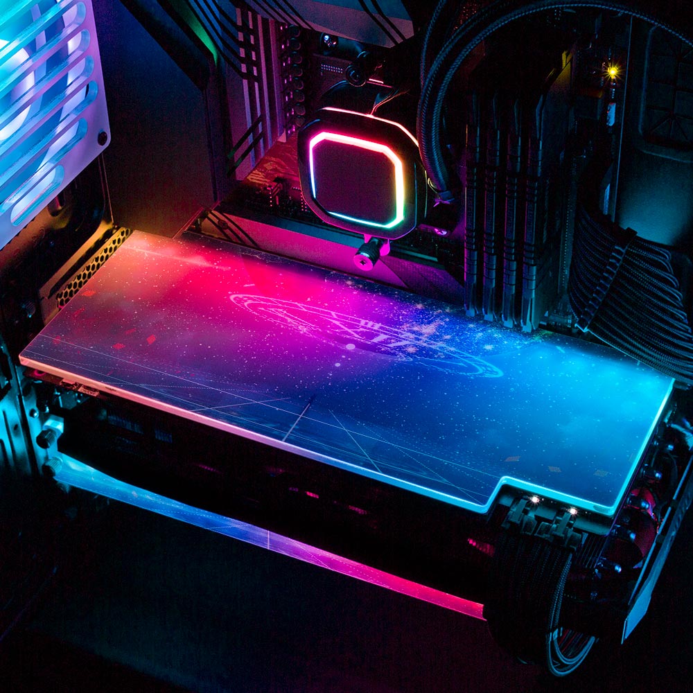 Celestial Sphere RGB GPU Backplate - Seerlight - V1Tech