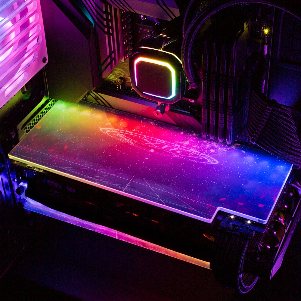 Celestial Sphere RGB GPU Backplate - Seerlight - V1Tech