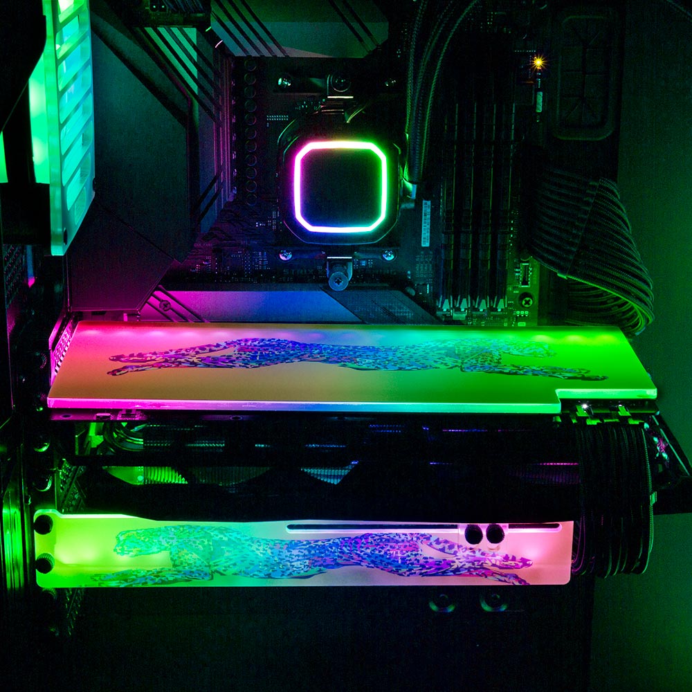 Cheetahdrome RGB GPU Backplate - Technodrome1 - V1Tech