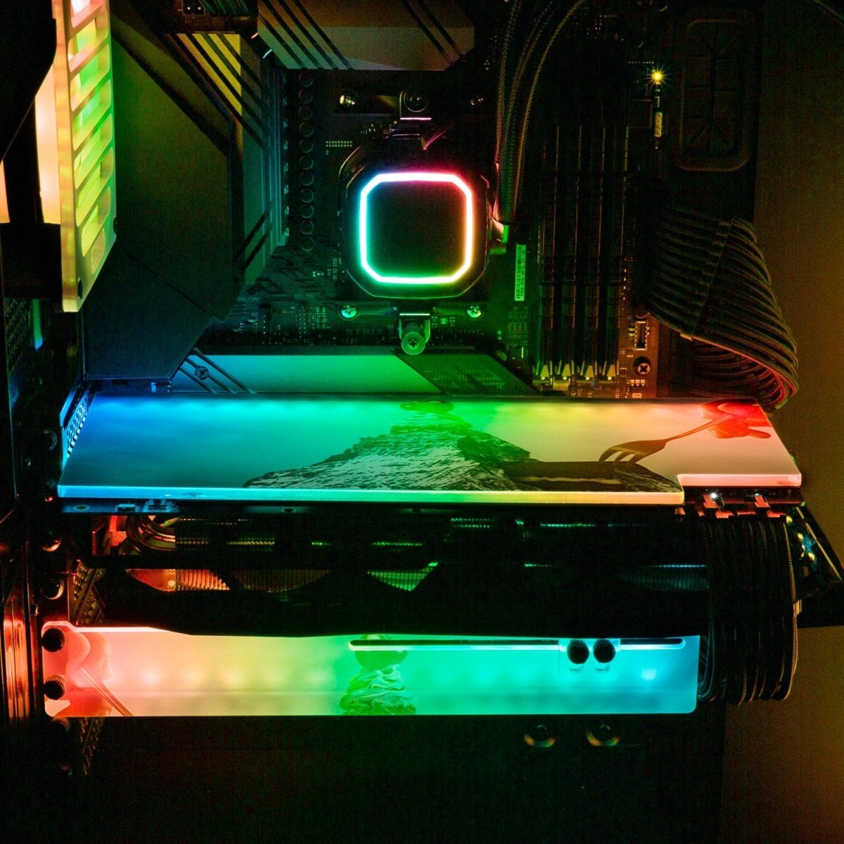 Cherry on the Mountain Cake RGB GPU Backplate - Perphotal - V1Tech