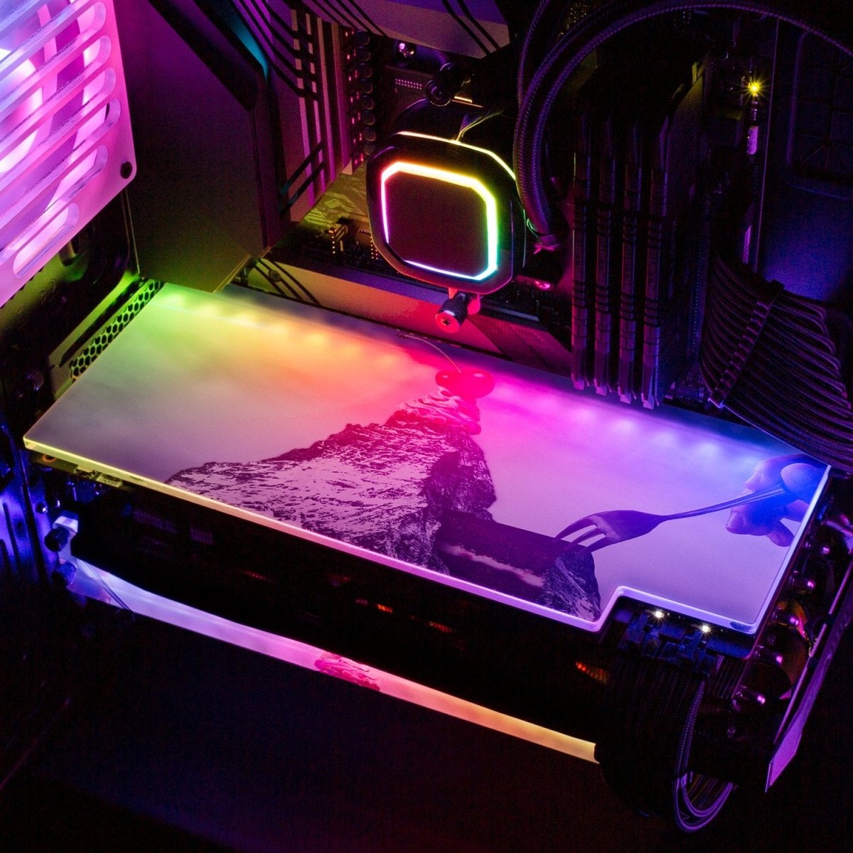 Cherry on the Mountain Cake RGB GPU Backplate - Perphotal - V1Tech