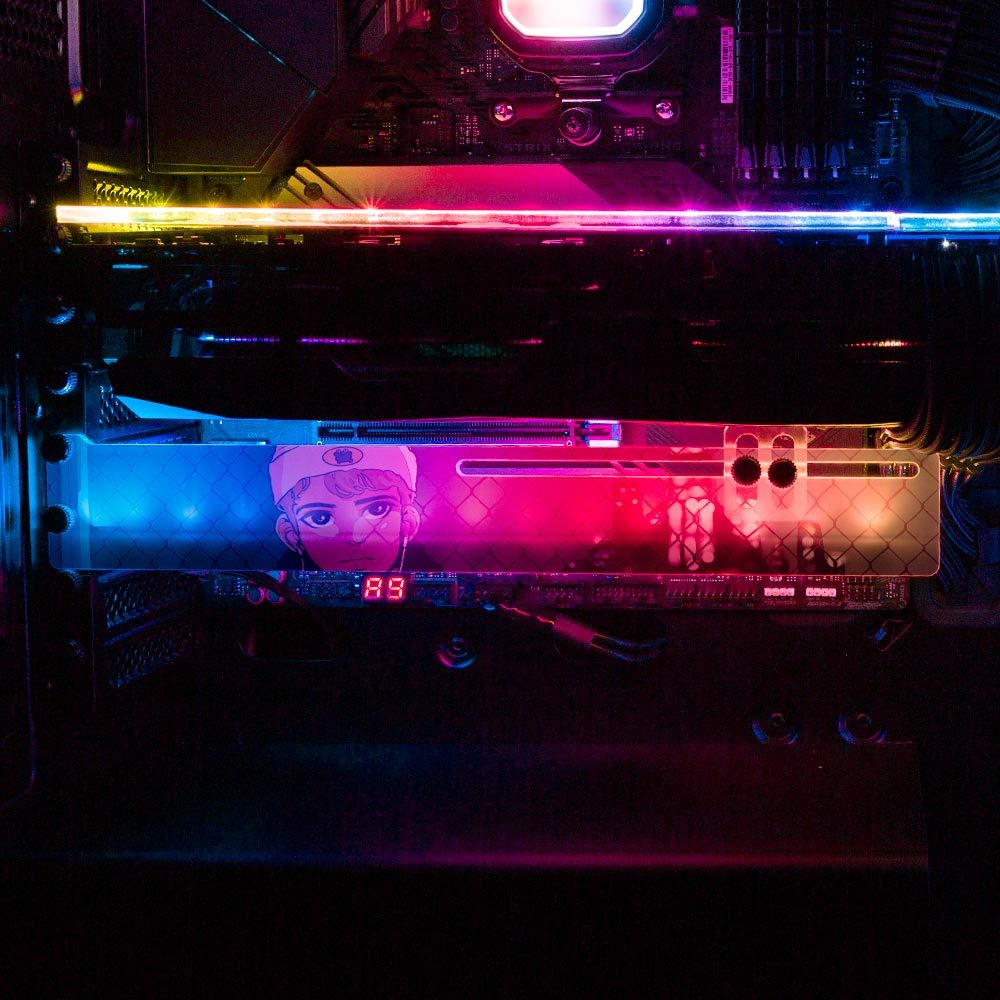 City Boy RGB GPU Support Bracket - Annicelric - V1Tech