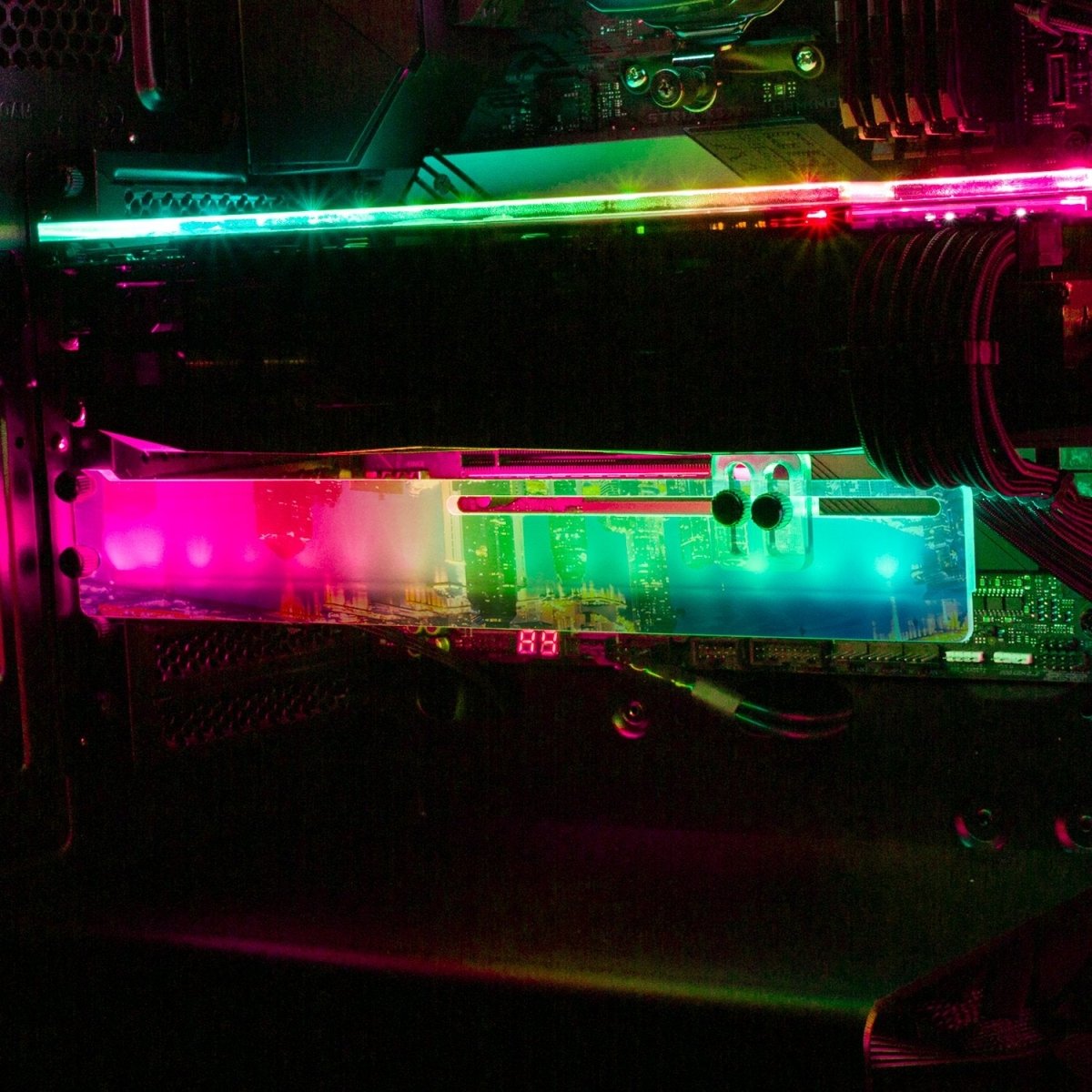 City of Dreams RGB GPU Support Bracket - Nogar007 - V1Tech