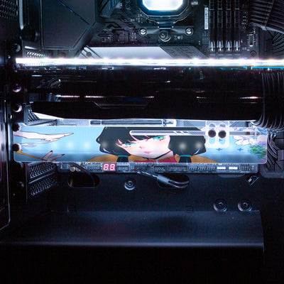 Classy Anime Girl RGB GPU Support Bracket