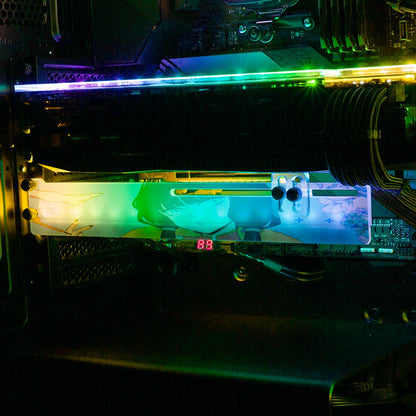 Classy Anime Girl RGB GPU Support Bracket - YacilArt - V1Tech