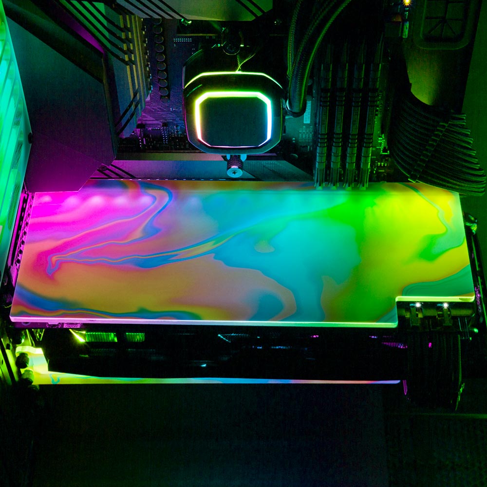 Clouds RGB GPU Backplate - Javilostcontrol - V1Tech