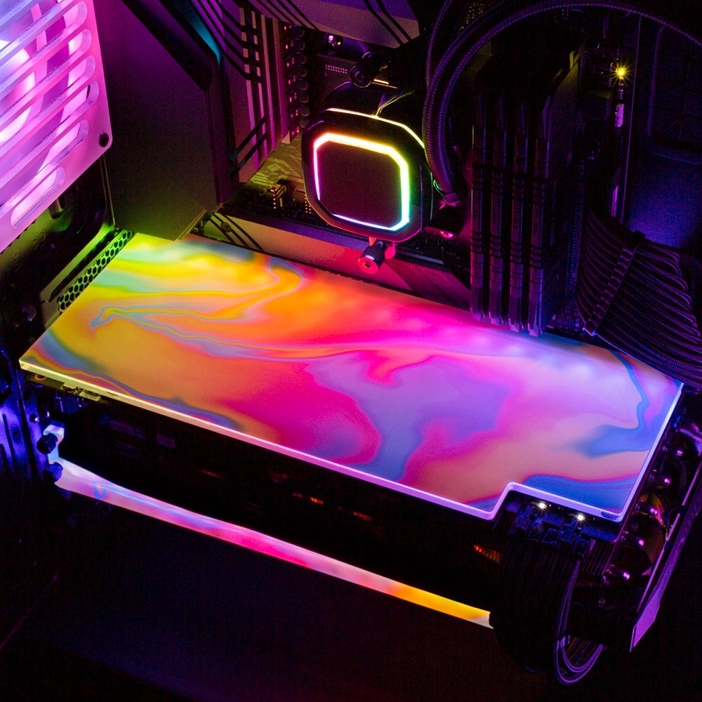 Clouds RGB GPU Backplate - Javilostcontrol - V1Tech