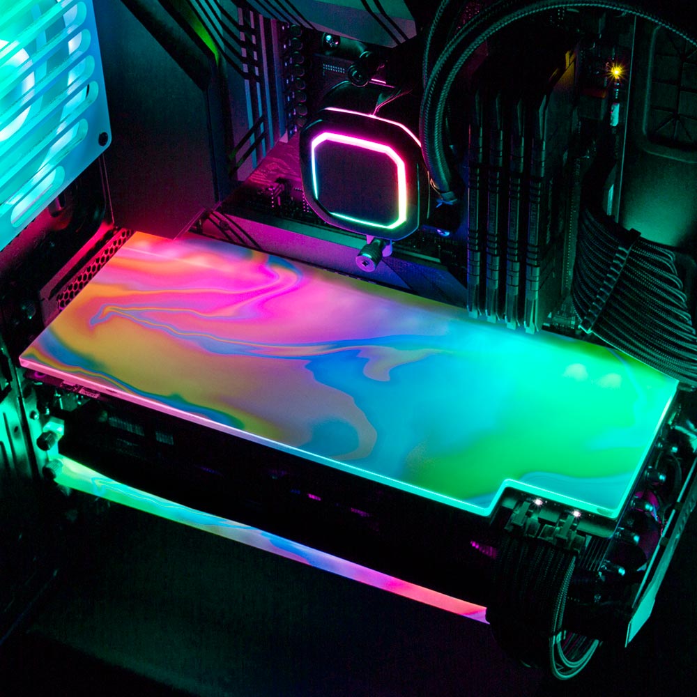 Clouds RGB GPU Backplate - Javilostcontrol - V1Tech