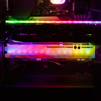 Clouds RGB GPU Support Bracket - Javilostcontrol - V1Tech