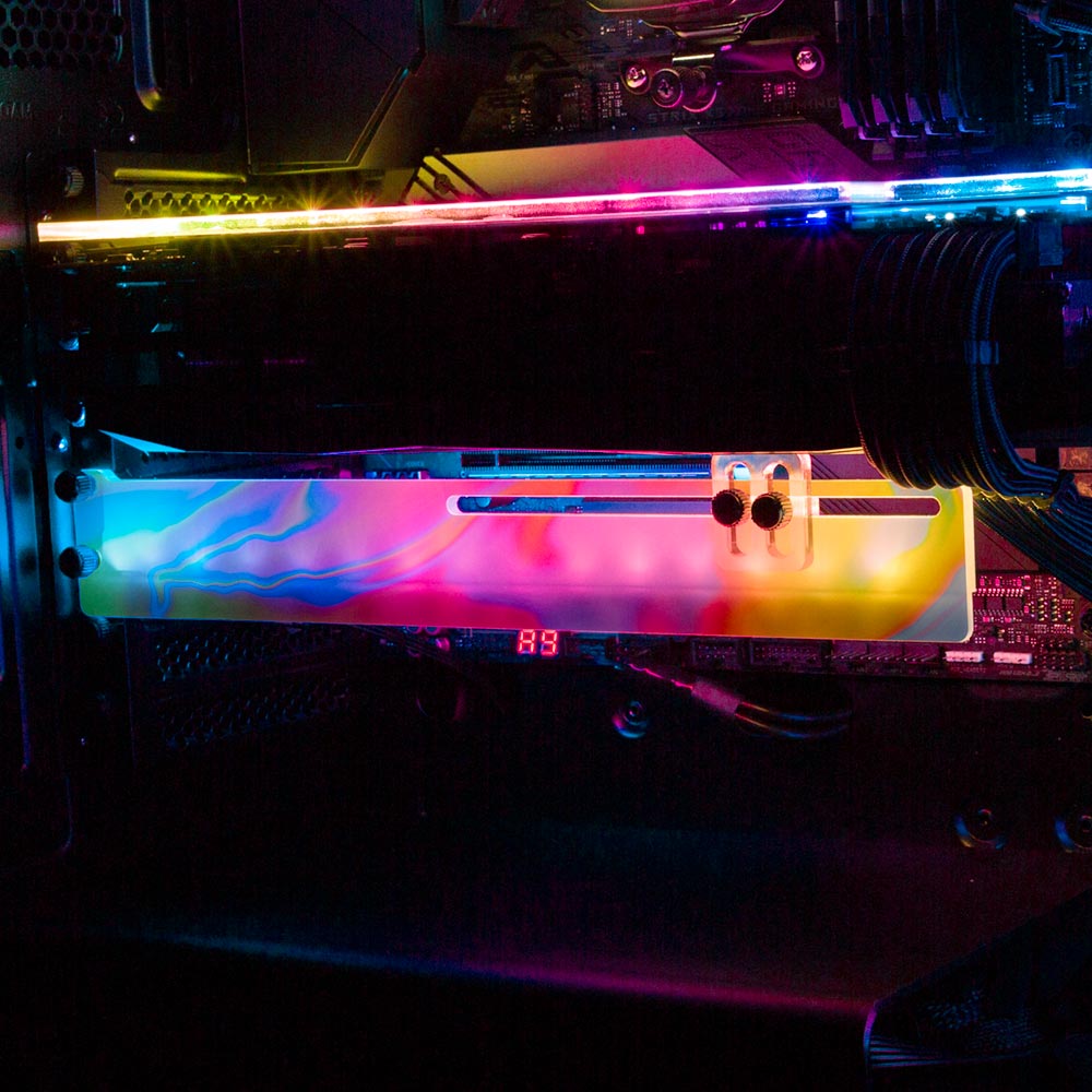 Clouds RGB GPU Support Bracket - Javilostcontrol - V1Tech