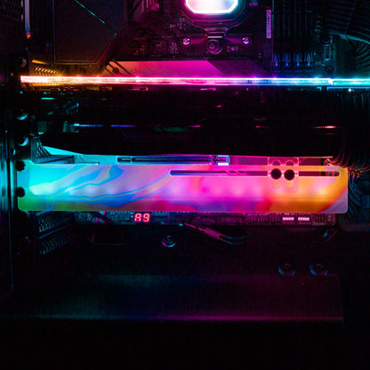 Clouds RGB GPU Support Bracket - Javilostcontrol - V1Tech