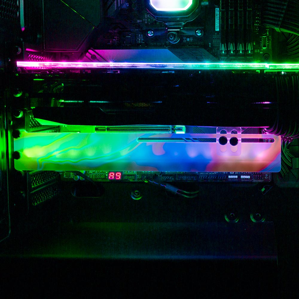 Clouds RGB GPU Support Bracket - Javilostcontrol - V1Tech