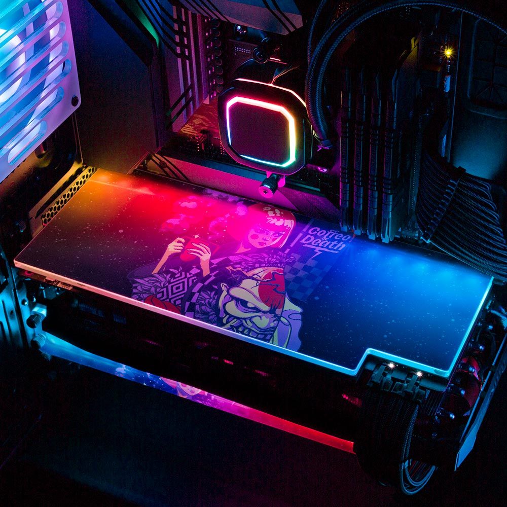 Coffee Geisha RGB GPU Backplate - HeyMoonly - V1Tech