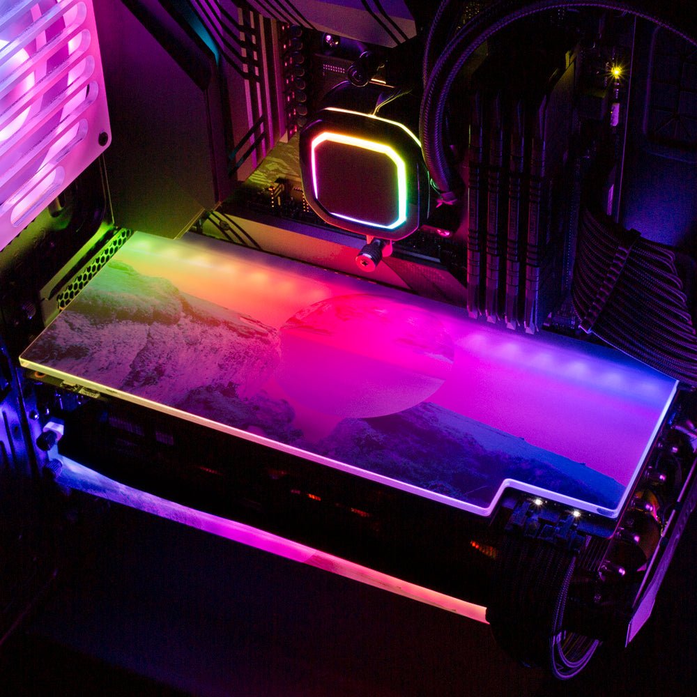 Concentric RGB GPU Backplate - Gabrielle Salonga - V1Tech