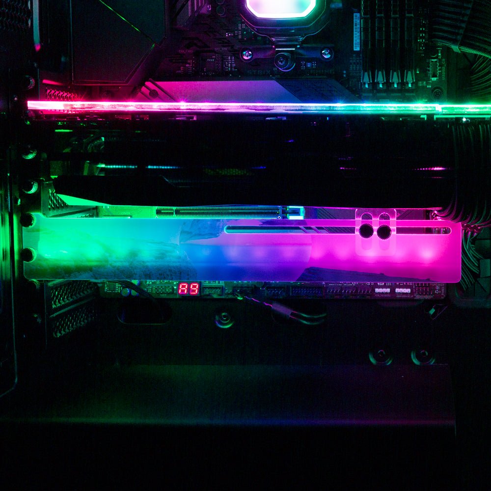 Concentric RGB GPU Support Bracket - Gabrielle Salonga - V1Tech