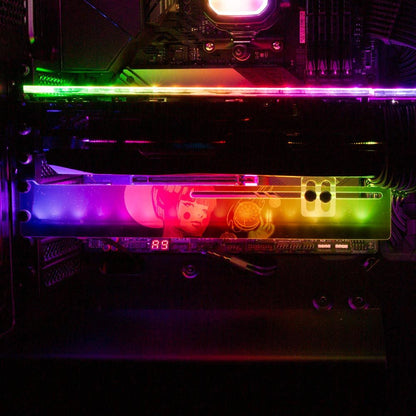 Cookie Geisha RGB GPU Support Bracket - HeyMoonly - V1Tech