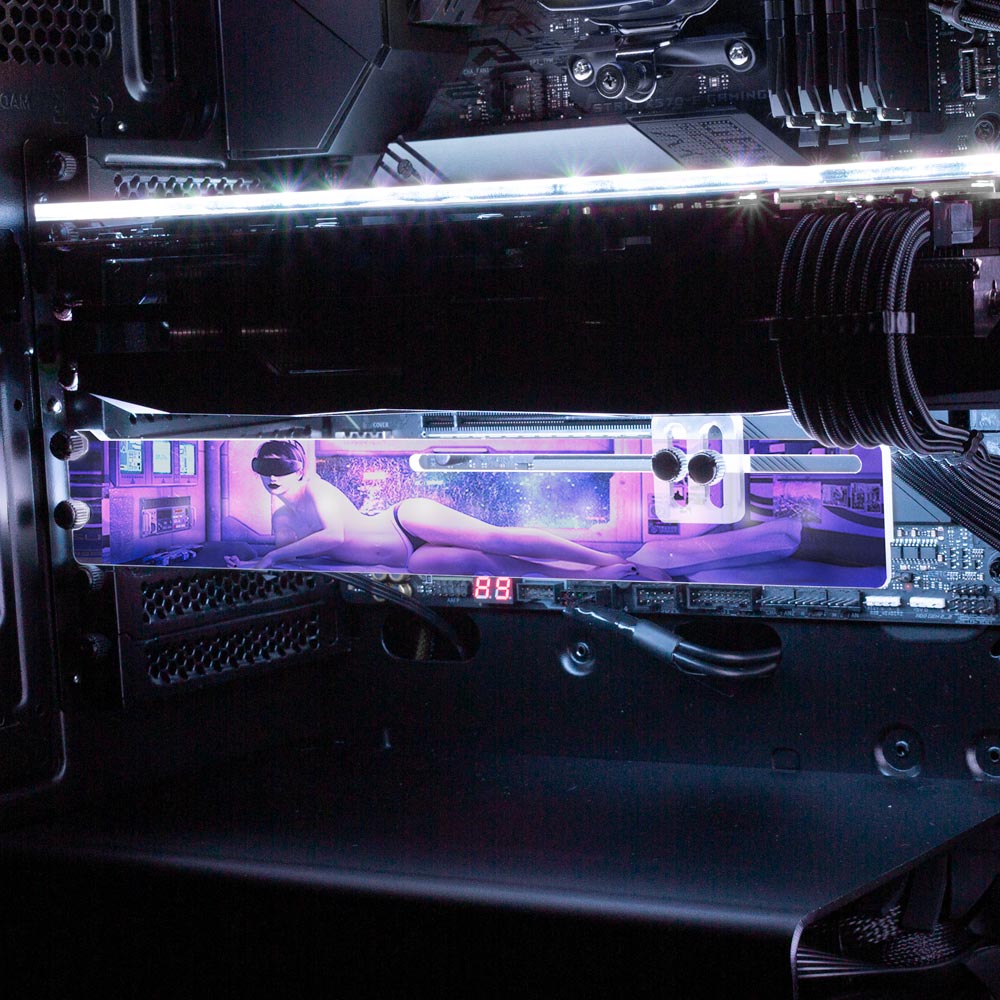 Cozy Nights RGB GPU Support Bracket - Dan Giuz - V1Tech