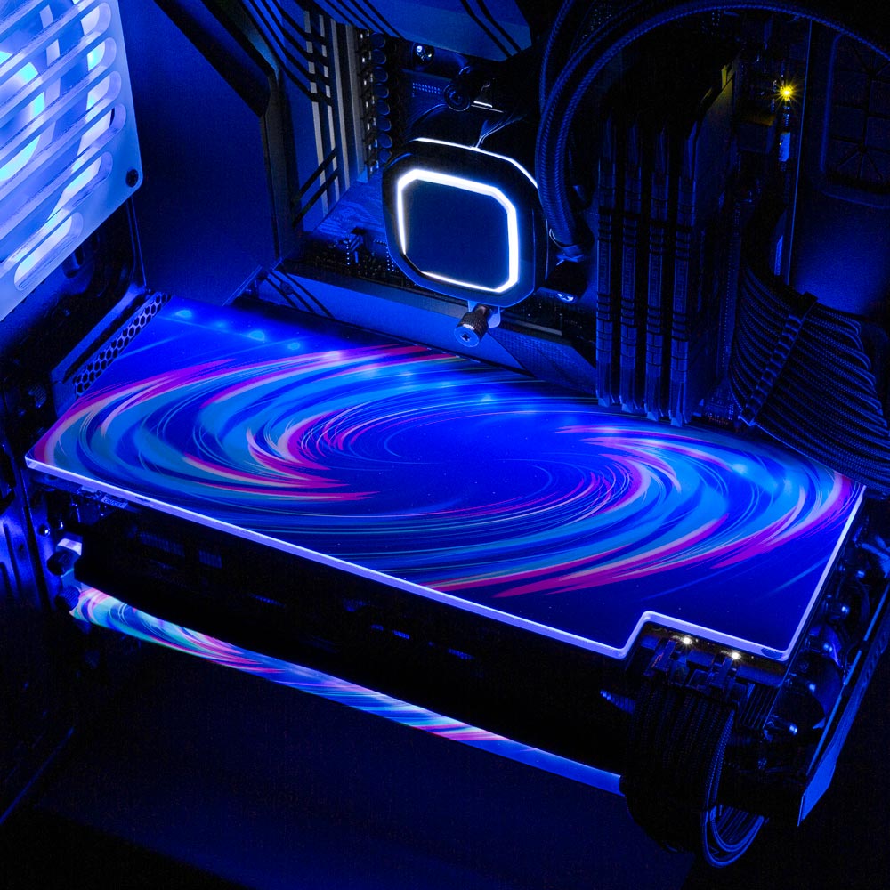 Crayola Galaxy RGB GPU Backplate - StellarFire - V1Tech