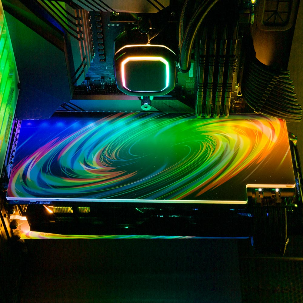 Crayola Galaxy RGB GPU Backplate - StellarFire - V1Tech