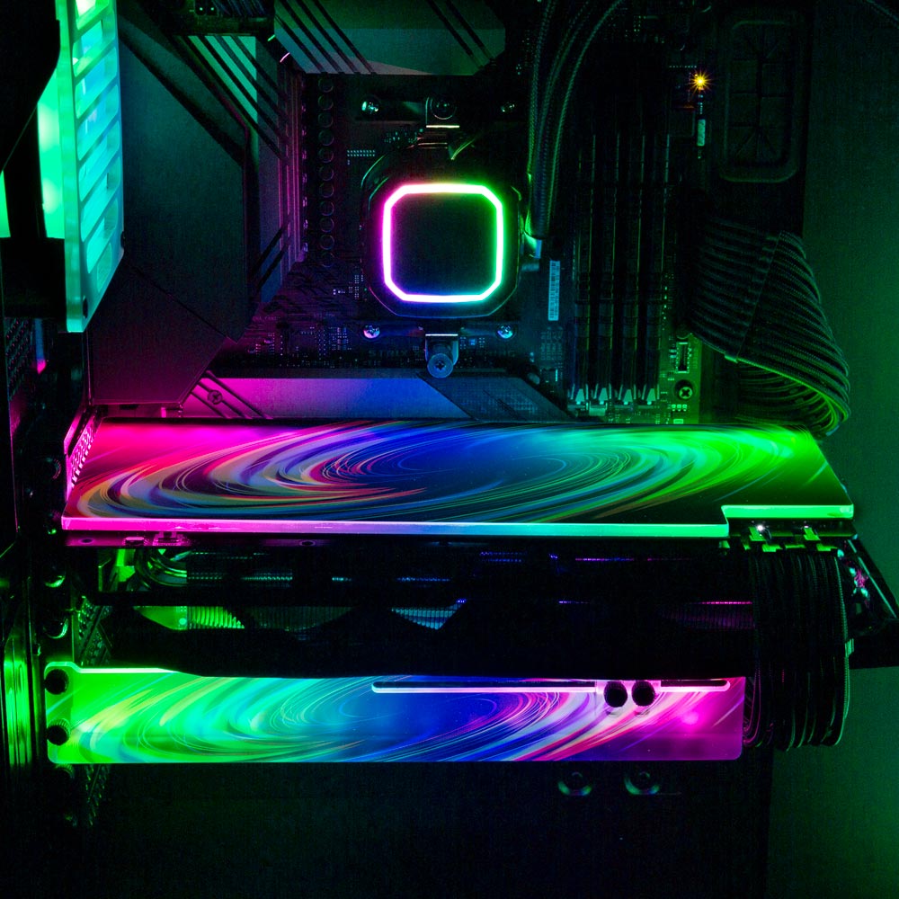 Crayola Galaxy RGB GPU Backplate - StellarFire - V1Tech